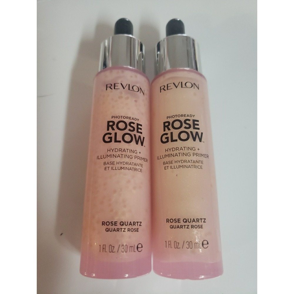 (2x) Revlon Photoready Rose Glow Hydrating + Illuminating Primer Rose Quartz 1oz
